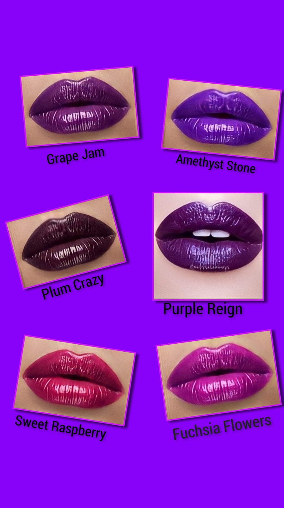 Purple Passion Gold Inner Non-stick Liquid Lipsticks